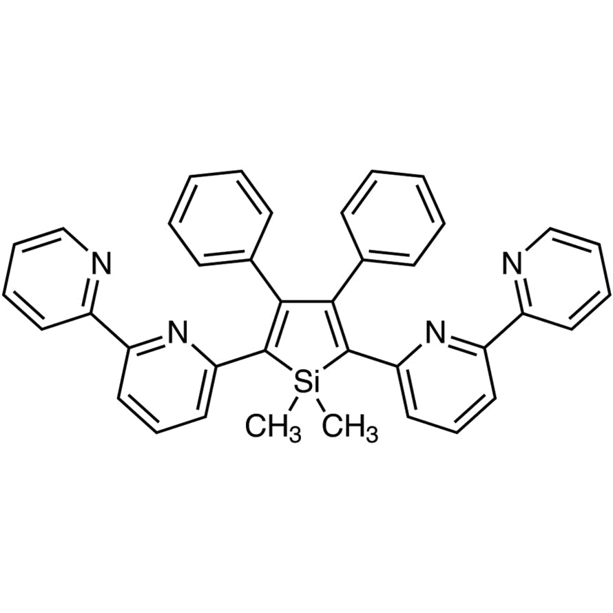 TCI B4233-200MG 350042-00-1 2,5-Bis(2,2'-bipiridin-6-il)-1,1-dimetil-3,4-difenilsilol