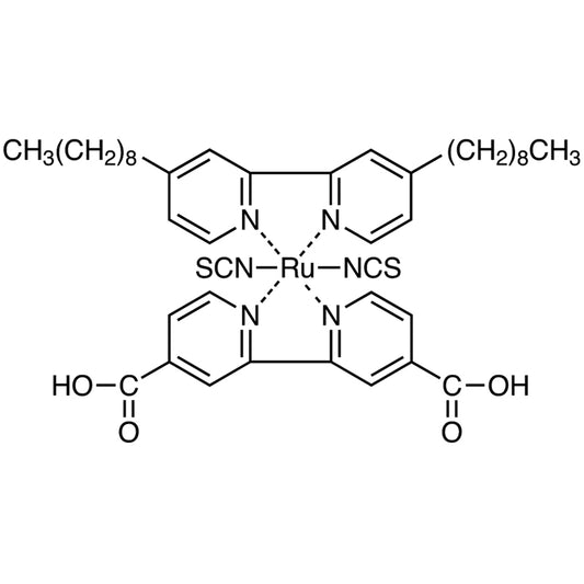 TCI B4373-200MG 502693-09-6 Bis(isotiosianato)(2,2'-bipiridil-4,4'-dikarboksilato)(4,4'-dinonil-2,2'-bipiridil)rutenium(II)