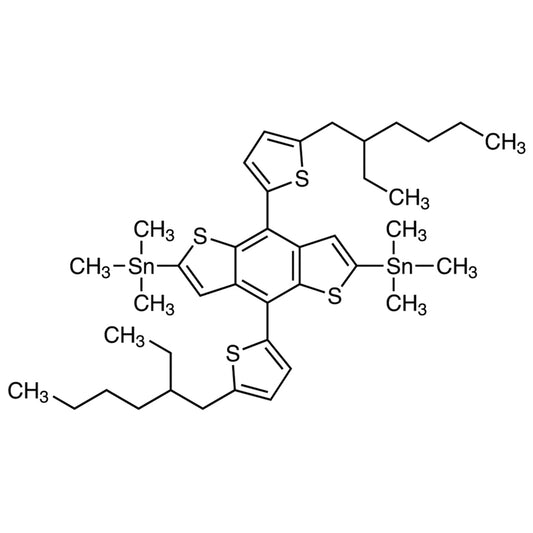 TCI B4437-200MG 1352642-37-5 4,8-Bis[5-(2-etilheksil)tiofen-2-il]-2,6-bis(trimetilstanil)benzo[1,2-b:4,5-b']ditiofen