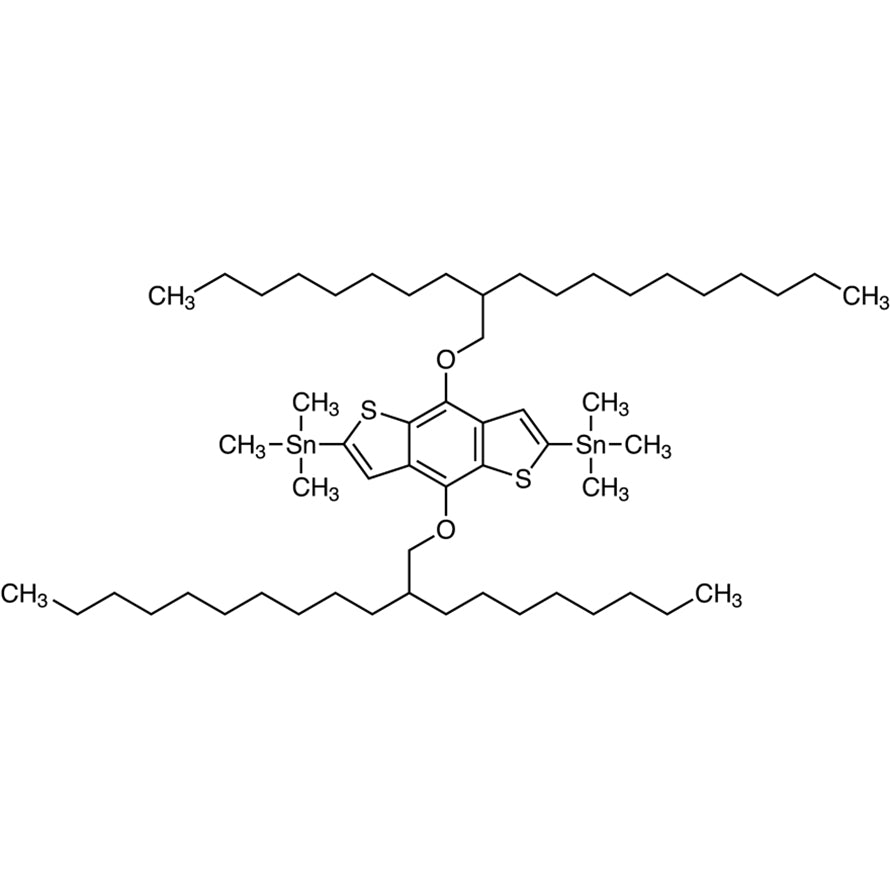TCI B4488-200MG 1320201-22-6 2,6-Bis(trimethylstannyl)-4,8-bis[(2-n-octyldodecyl)oxy]benzo[1,2-b:4,5-b']dithiophene