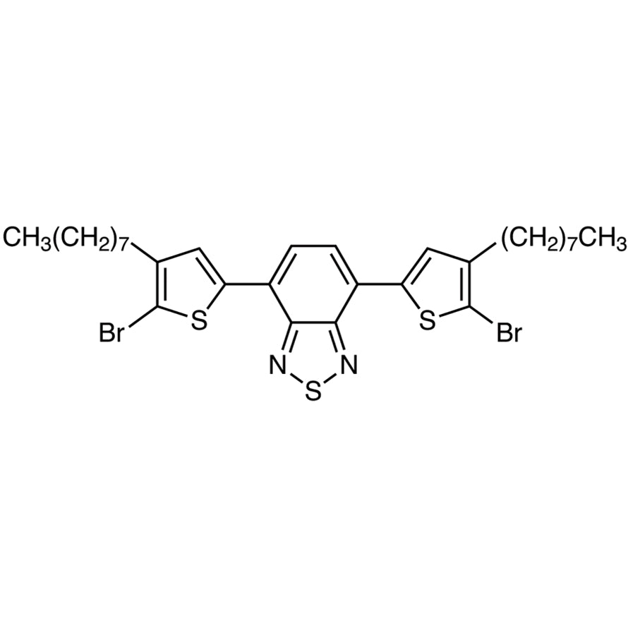 TCI B4684-200MG 457931-23-6 4,7-Bis(5-bromo-4-n-octyl-2-thienyl)-2,1,3-benzothiadiazole