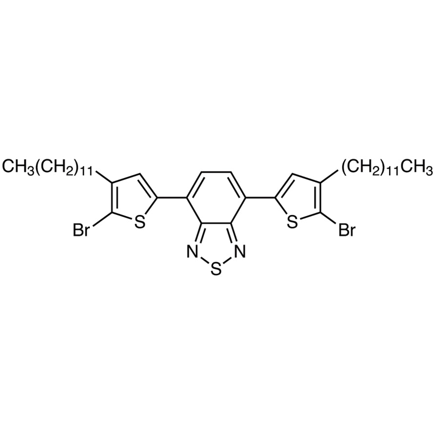 TCI B4719-200MG 1179993-72-6 4,7-Bis(5-bromo-4-dodesil-2-tienil)-2,1,3-benzotiadiazol