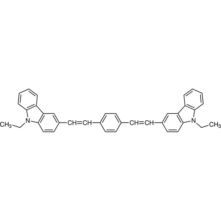 62608-15-5 1,4-Bis[2-(9-ethylcarbazol-3-yl)vinyl]benzene - AMI Scientific