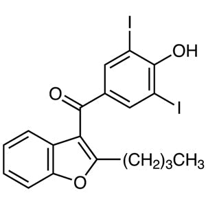 TCI B4938 1951-26-4 2-Butyl-3-(4-hydroxy-3,5-diiodobenzoyl)benzofuran