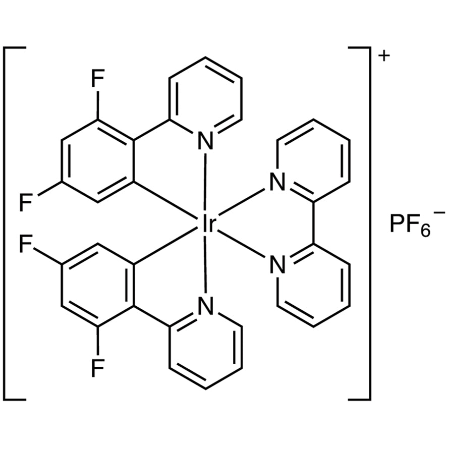 TCI B4944 864163-80-4 (2,2'-Bipyridine)bis[2-(2,4-difluorophenyl)pyridine]iridium(III) Hexafluorophosphate