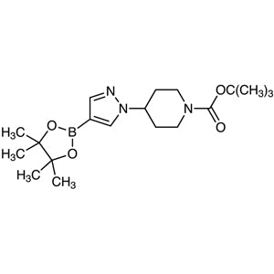 TCI B5002 877399-74-1 tert-Butyl 4-[4-(4,4,5,5-Tetramethyl-1,3,2-dioxaborolan-2-yl)pyrazol-1-yl]piperidine-1-carboxylate