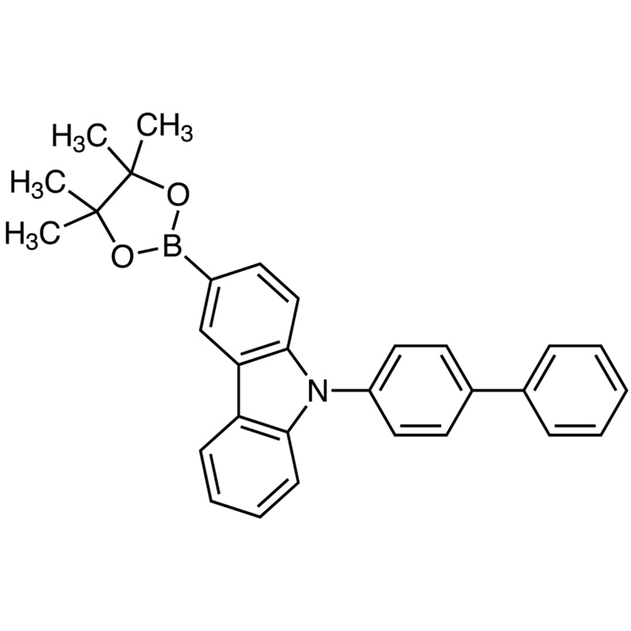 TCI B5091 1391729-66-0 9-([1,1'-Biphenyl]-4-yl)-3-(4,4,5,5-tetramethyl-1,3,2-dioxaborolan-2-yl)-9H-carbazole