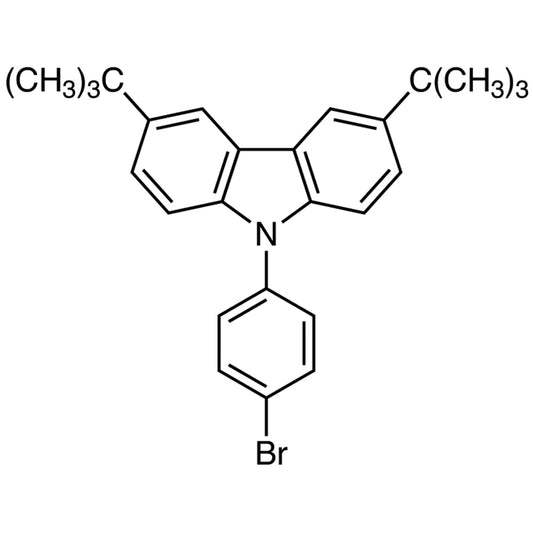 TCI B5313 601454-33-5 9-(4-Bromophenyl)-3,6-di-tert-butylcarbazole