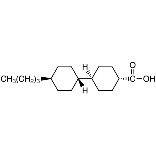 TCI B5317 89111-63-7 trans,trans-4'-Butylbicyclohexyl-4-carboxylic Acid — struktur kimia