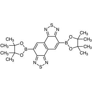 TCI B5470-100MG 1467776-41-5 5,10-Bis(4,4,5,5-tetramethyl-1,3,2-dioxaborolan-2-yl)naphtho[1,2-c:5,6-c']bis([1,2,5]thiadiazole)
