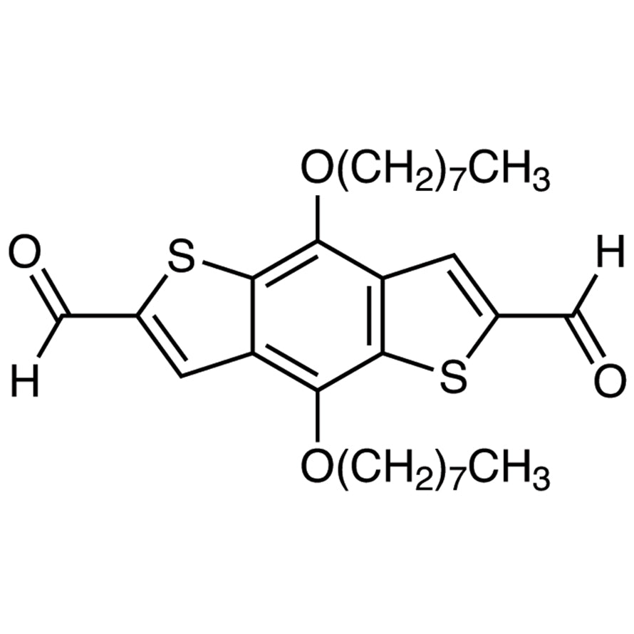 TCI B5484-200MG 1668554-22-0 4,8-Bis(n-octyloxy)benzo[1,2-b:4,5-b']dithiophene-2,6-dicarbaldehyde
