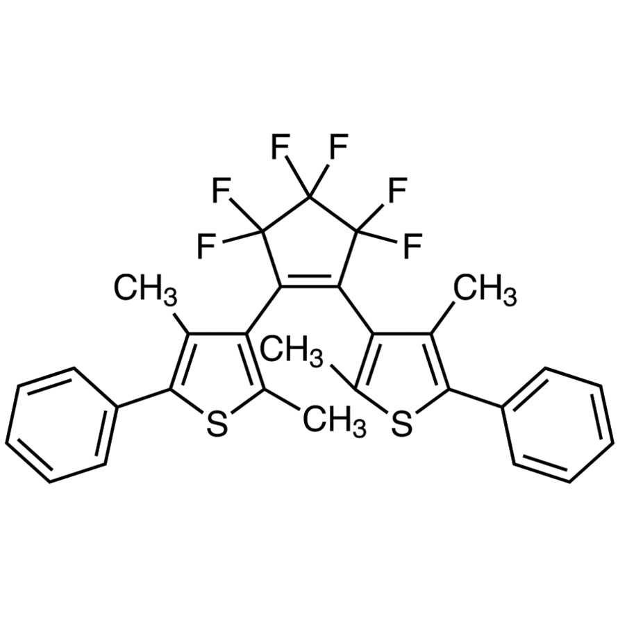 TCI B5604-100MG 172612-67-8 1,2-Bis(2,4-dimethyl-5-phenyl-3-thienyl)-3,3,4,4,5,5-heksafluoro-1-siklopentena (dimurnikan dengan sublimasi)
