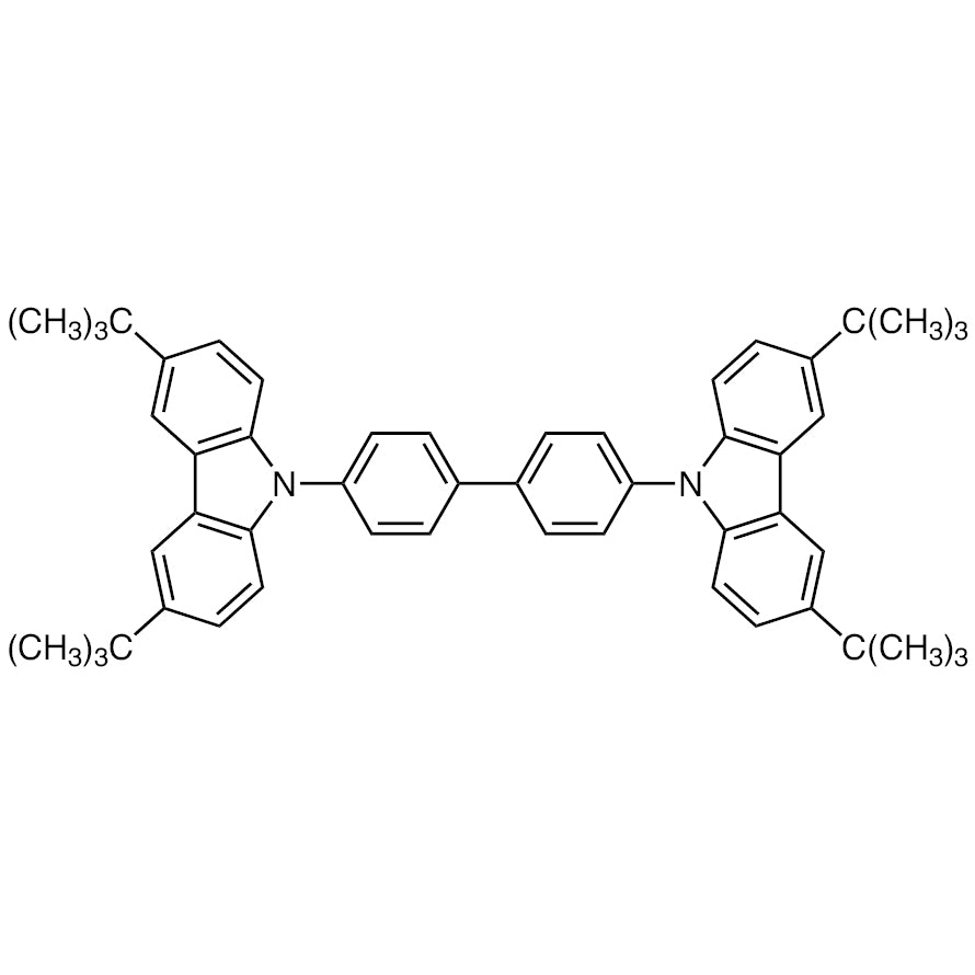 4,4'-Bis(3,6-di-tert-butyl-9H-carbazol-9-yl)-1,1'-biphenyl (CAS 838862-47-8) - TCI B5675 - AMI Scientific