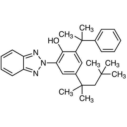 2-(2H-Benzo[d][1,2,3]triazol-2-yl)-6-(2-phenylpropan-2-yl)-4-(2,4,4-trimethylpentan-2-yl)phenol (CAS 73936-91-1) - TCI B5976 - AMI Scientific