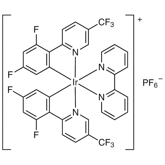 TCI B6161 1092775-62-6 (2,2'-Bipyridine)bis[3,5-difluoro-2-[5-(trifluoromethyl)-2-pyridinyl-kappaN][phenyl-kappaC]iridium(III) Hexafluorophosphate