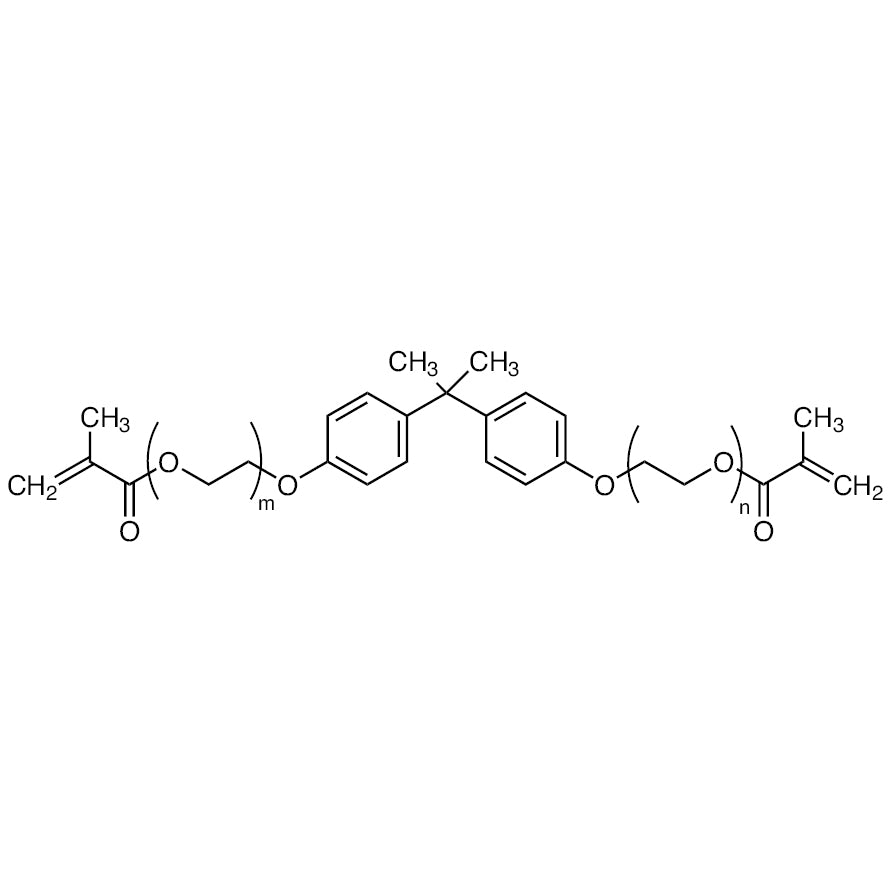 TCI B6286 41637-38-1 Bisphenol A Ethoxylate Dimethacrylate (m+n= approx. 4) (stabilized with HQ)