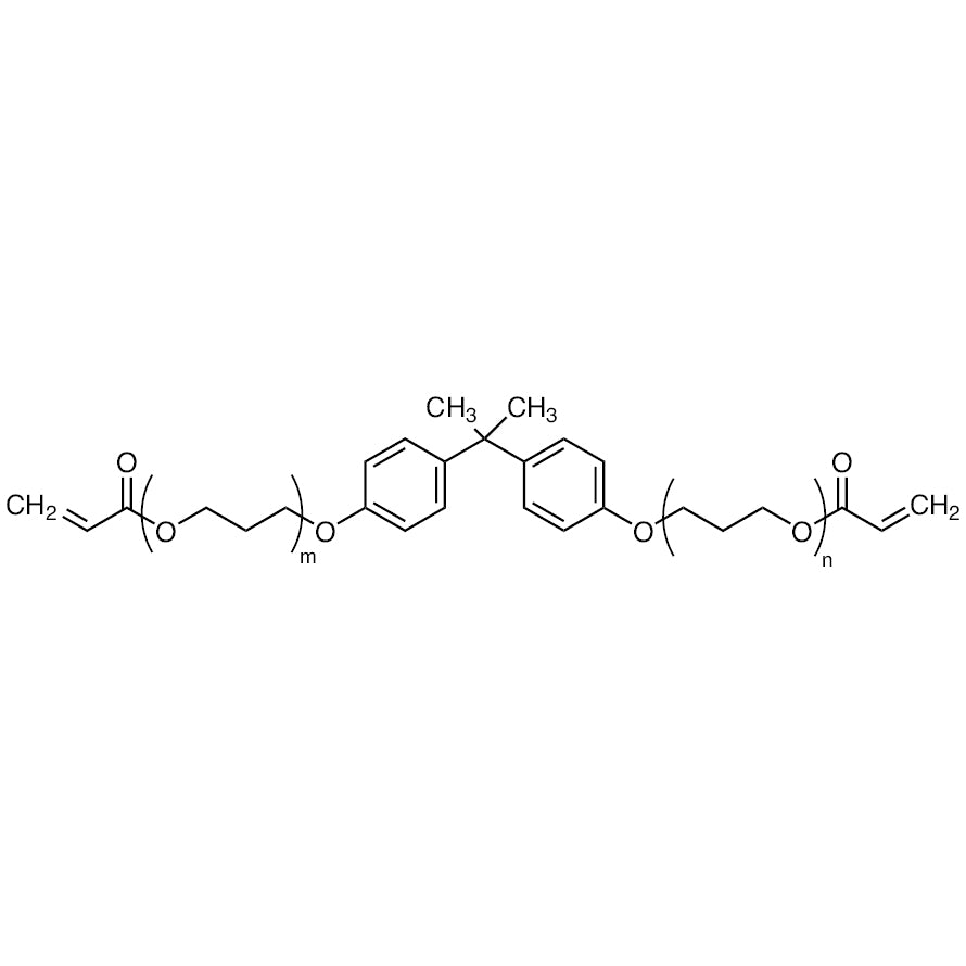 TCI B6307 61722-28-9 Bisphenol A Polypropylene Glycol Diether Diacrylate (m+n=sekitar 3) (distabilkan dengan MEHQ)