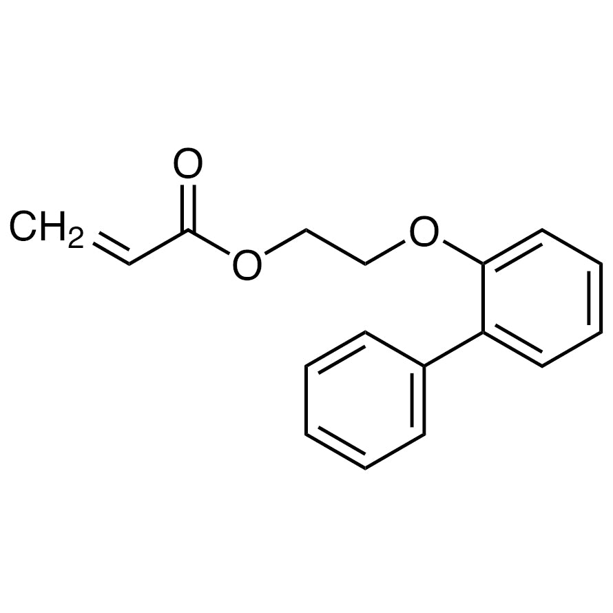 TCI B6308 91442-24-9 2-([1,1'-Bifenil]-2-iloksi)etil Akrilat (distabilkan dengan MEHQ)