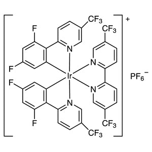 TCI B6451 1973375-72-2 [5,5'-Bis(trifluoromethyl)-2,2'-bipyridine-kappa~2~N~1~,N~1'~][bis[3,5-difluoro-2-[5-(trifluoromethyl)-2-pyridinyl-kappaN]phenyl-kappaC~1~]]iridium Heksafluorofosfat