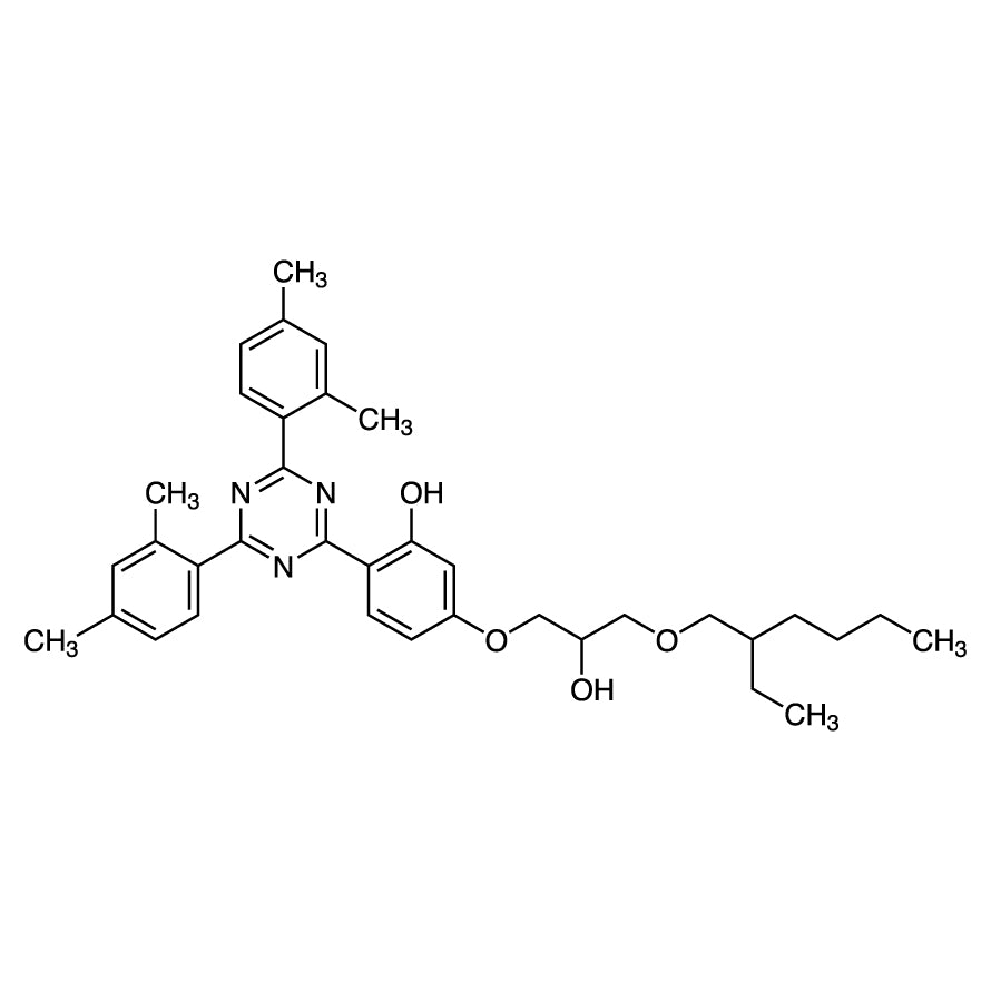 TCI B6601 137658-79-8 2-[4,6-Bis(2,4-dimethylphenyl)-1,3,5-triazin-2-yl]-5-[3-[(2-ethylhexyl)oxy]-2-hydroxypropoxy]fenol
