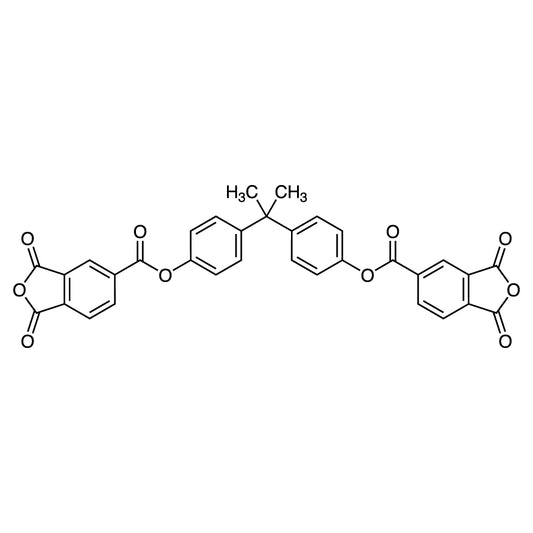Propane-2,2-diylbis(4,1-phenylene) Bis(1,3-dioxo-1,3-dihydroisobenzofuran-5-carboxylate) (CAS 2770-50-5) - TCI B6612 - AMI Scientific