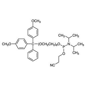 TCI B6709 125607-09-2 1,1-Bis(4-methoxyphenyl)-1-phenyl-2,5,8,11,14,17-hexaoxanonadecan-19-yl 2-Cyanoethyl N,N-Diisopropylphosphoramidite