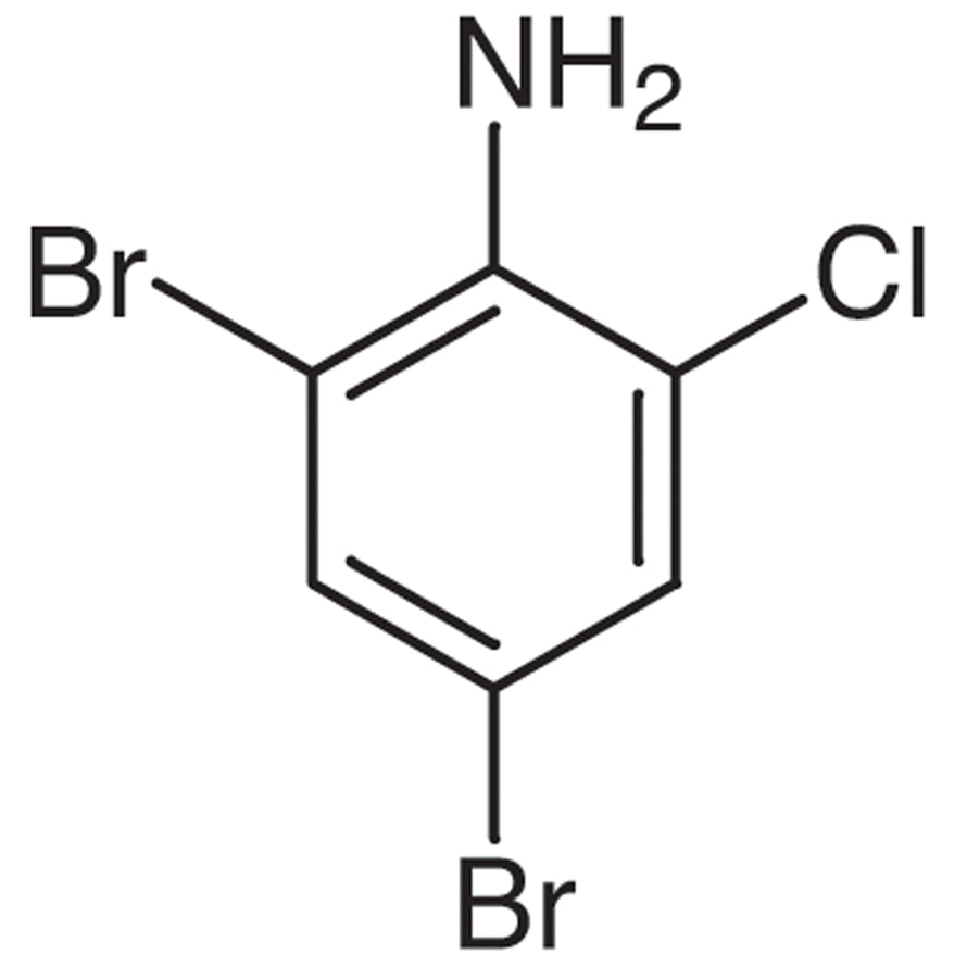 TCI C1385 874-18-0 2-Chloro-4,6-dibromoaniline — struktur kimia