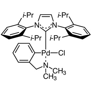 TCI C2372 930796-10-4 Kloro[[1,3-bis(2,6-diisopropilfenil)imidazol-2-ilidena](N,N-dimetilbenzilamina)paladium(II)]