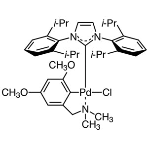 TCI C2406 1093348-08-3 Kloro[[1,3-bis(2,6-diisopropilfenil)imidazol-2-ilidena](N,N-dimetil-3,5-dimetoksibenzilamina)paladium(II)]