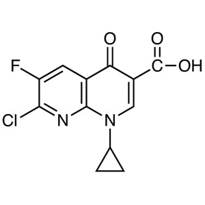 7-Chloro-1-cyclopropyl-6-fluoro-1,4-dihydro-4-oxo-1,8-naphthyridine-3-carboxylic Acid (CAS 100361-18-0) - TCI C2650 - AMI Scientific