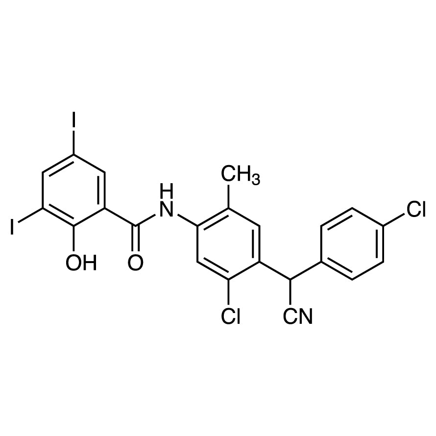 TCI C3930 57808-65-8 Closantel