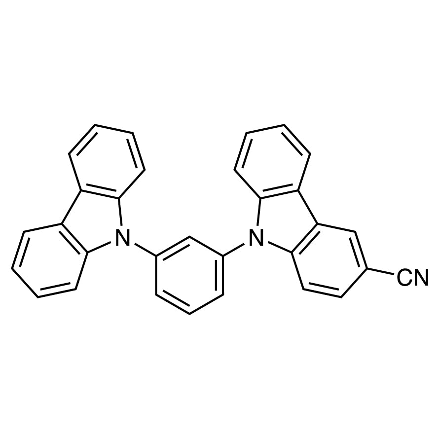 9-[3-(9H-Carbazol-9-yl)phenyl]-9H-carbazole-3-carbonitrile (CAS 1392506-99-8) - TCI C4038 - AMI Scientific