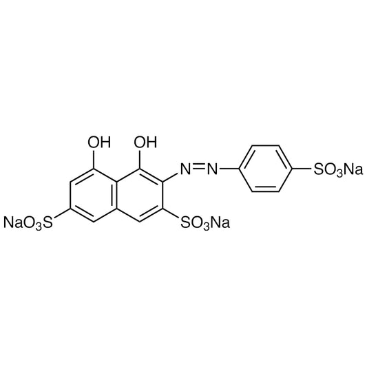Trisodium 2-(4-Sulfophenylazo)-1,8-dihydroxynaphthalene-3,6-disulfonate (CAS 23647-14-5) - TCI D0604 - AMI Scientific