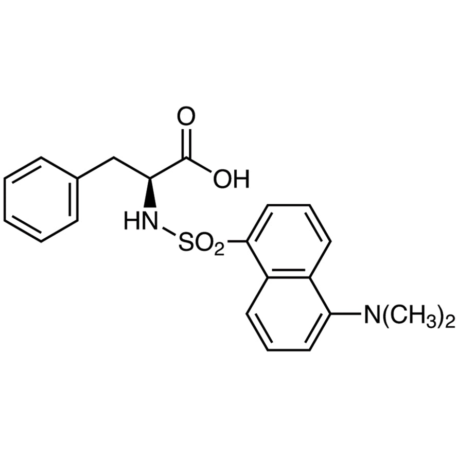 TCI D1500 1104-36-5 Dansyl-L-phenylalanine — struktur kimia