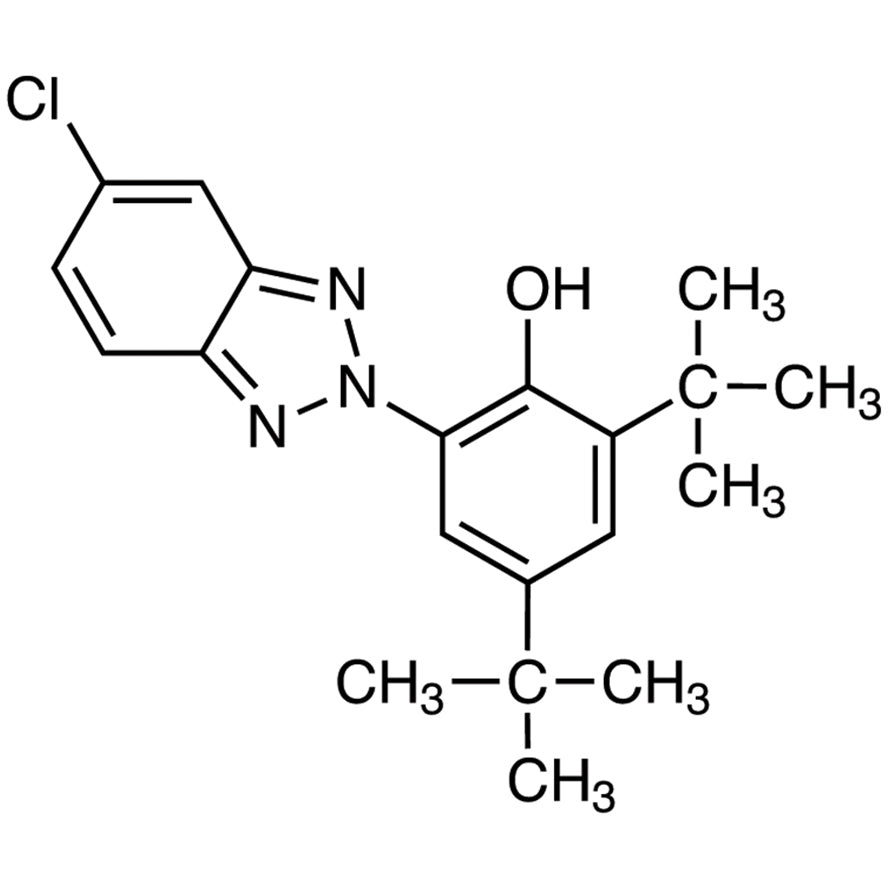 2-(3,5-Di-tert-butyl-2-hydroxyphenyl)-5-chlorobenzotriazole (CAS 3864-99-1) - TCI D1529 - AMI Scientific