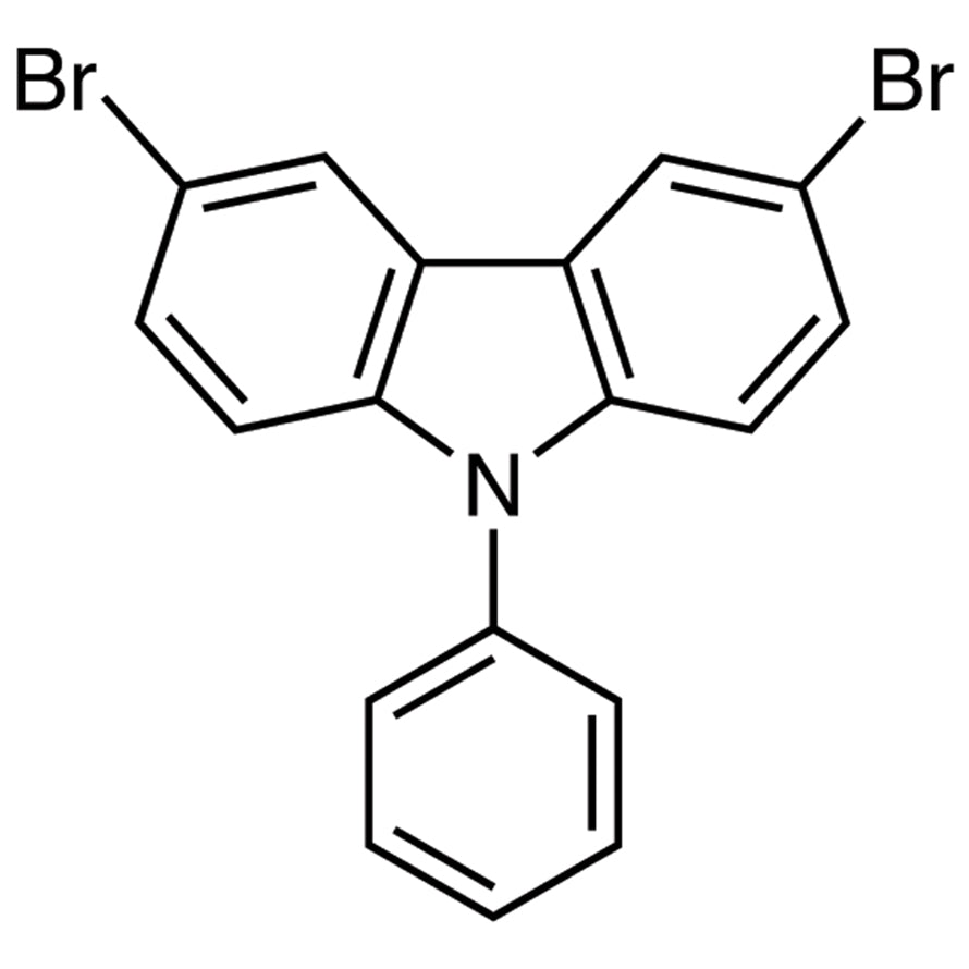 3,6-Dibromo-9-phenylcarbazole (CAS 57103-20-5) - TCI D2981 - AMI Scientific