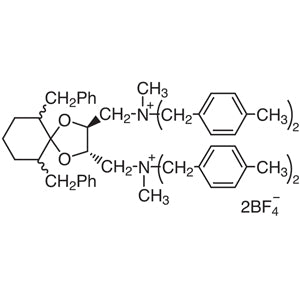 6,10-Dibenzyl-N,N'-dimethyl-N,N,N',N'-tetrakis(4-methylbenzyl)-1,4-dioxaspiro[4.5]decane-(2S,3S)-diylbis(methylammonium) Bis(tetrafluoroborate) [=(S,S)-TaDiAS-2nd] (CAS 2135524-59-1) - TCI D3476 - AMI Scientific