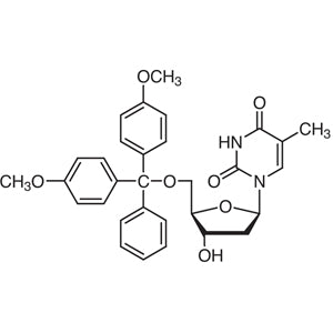 5'-O-(4,4'-Dimethoxytrityl)thymidine (CAS 40615-39-2) - TCI D3566 - AMI Scientific
