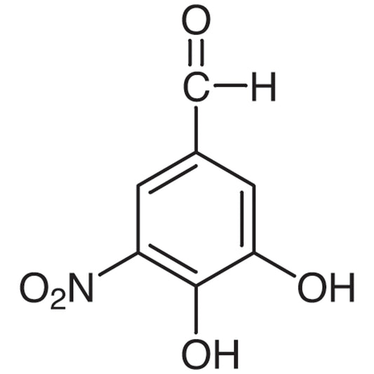 TCI D3645 116313-85-0 3,4-Dihydroxy-5-nitrobenzaldehyde — struktur kimia