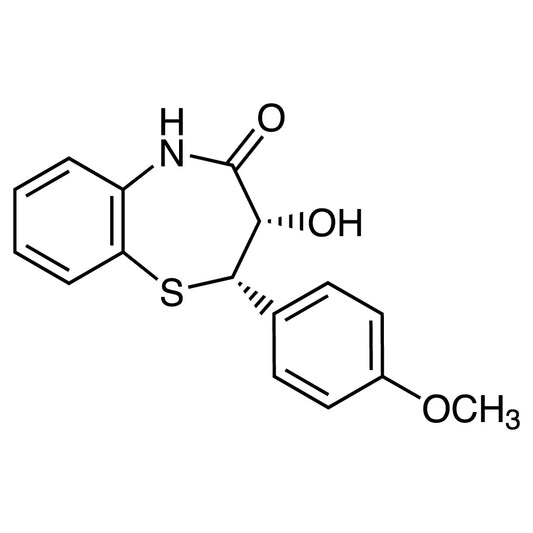 TCI D3661 42399-49-5 (2S,3S)-(+)-2,3-Dihydro-3-hydroxy-2-(4-methoxyphenyl)-1,5-benzothiazepin-4(5H)-one