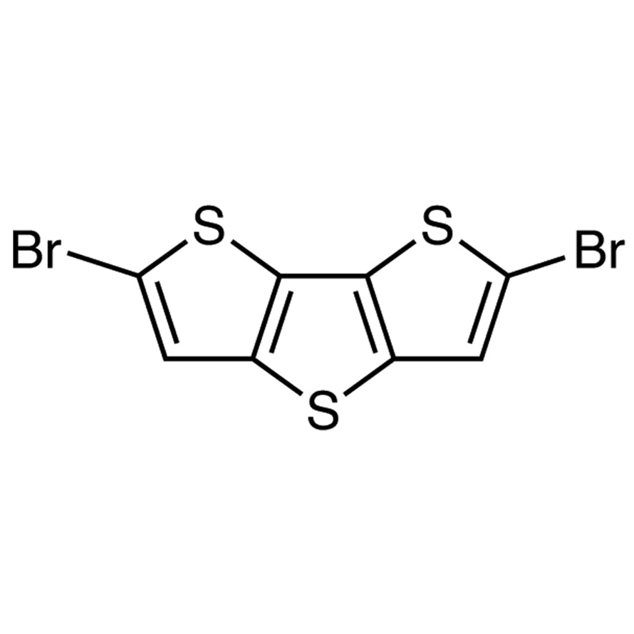 TCI D3799 67061-69-2 2,6-Dibromodithieno[3,2-b:2',3'-d]thiophene — struktur kimia