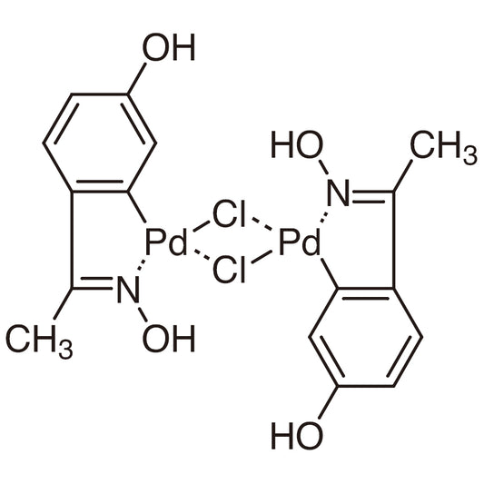 TCI D3807 419581-64-9 Di-mu-chlorobis[5-hydroxy-2-[1-(hydroxyimino)ethyl]phenyl]palladium(II) Dimer