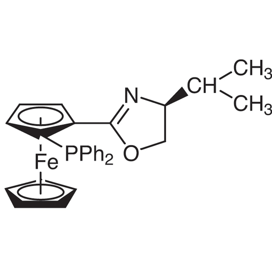 TCI D3822 163169-10-6 (S)-1-(Diphenylphosphino)-2-[(S)-4-isopropyloxazolin-2-yl]ferrocene
