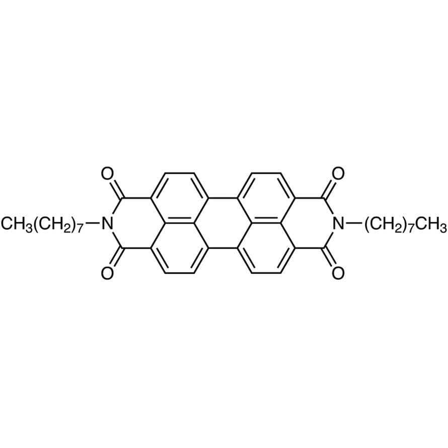 TCI D4175 78151-58-3 N,N'-Di-n-octyl-3,4,9,10-perylenetetracarboxylic Diimide