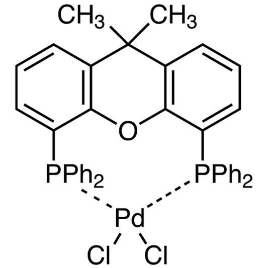 TCI D4333 205319-10-4 Dichloro[9,9-dimethyl-4,5-bis(diphenylphosphino)xanthene]palladium(II)