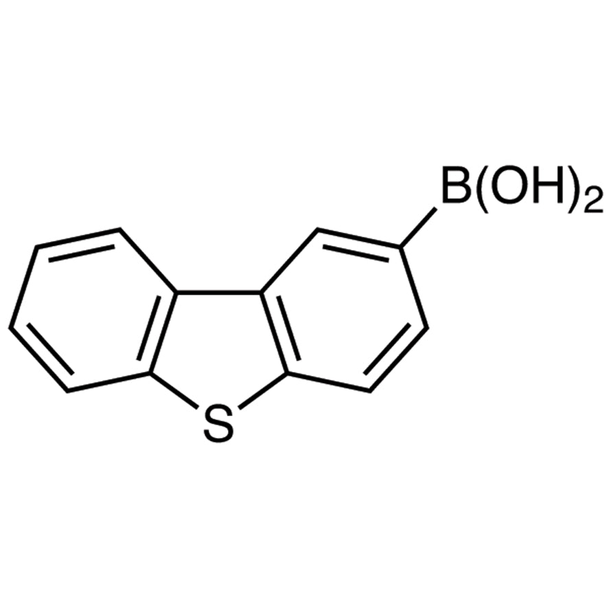 TCI D4373 668983-97-9 Dibenzothiophene-2-boronic Acid (contains varying amounts of Anhydride) — struktur kimia