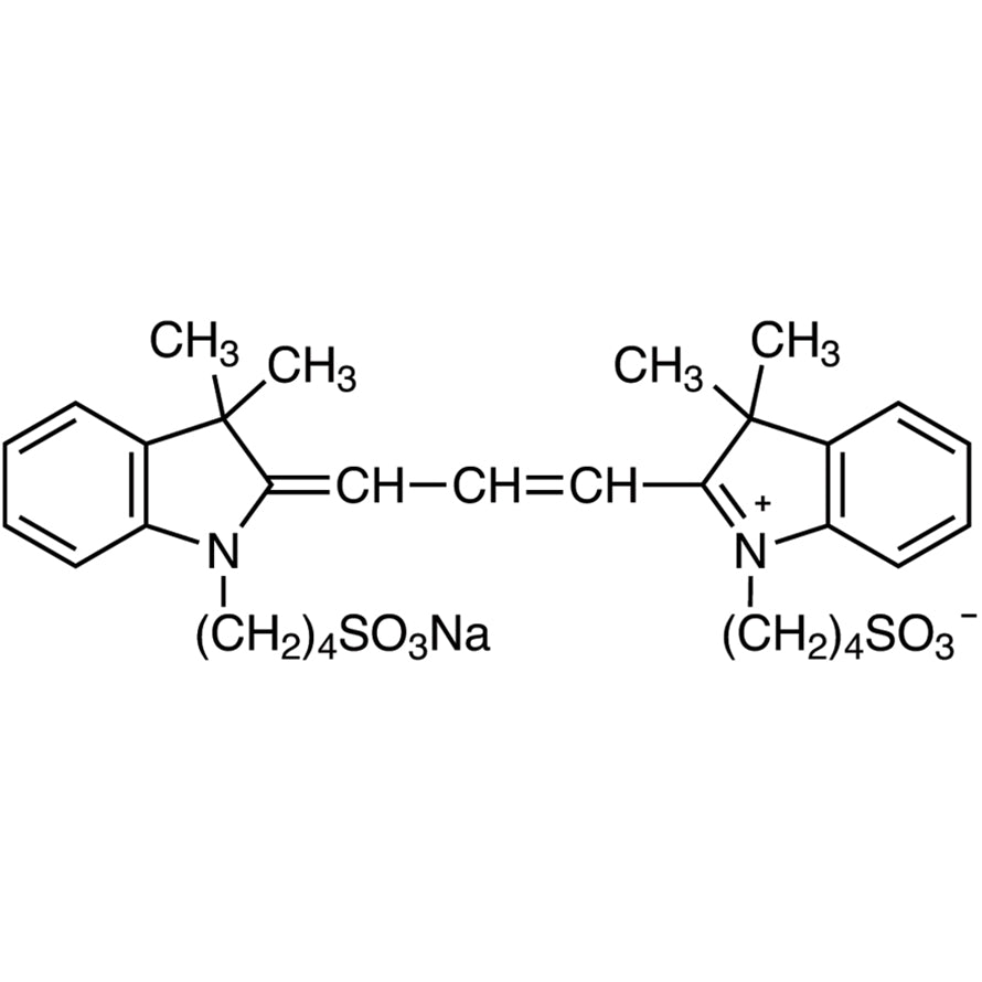 3,3,3',3'-Tetramethyl-1,1'-bis(4-sulfobutyl)indocarbocyanine Sodium Salt (CAS 120724-84-7) - TCI D4464 - AMI Scientific