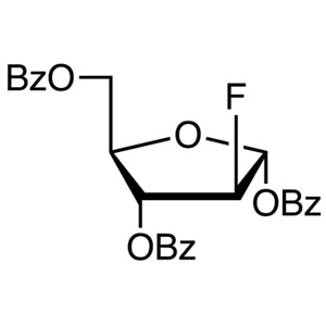 2-Deoxy-2-fluoro-1,3,5-tri-O-benzoyl-alpha-D-arabinofuranose (CAS 97614-43-2) - TCI D4594 - AMI Scientific