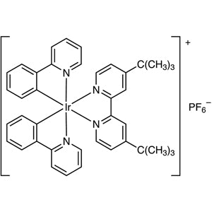 TCI D4887 676525-77-2 (4,4'-Di-tert-butyl-2,2'-bipyridine)bis[(2-pyridinyl)phenyl]iridium(III) Hexafluorophosphate
