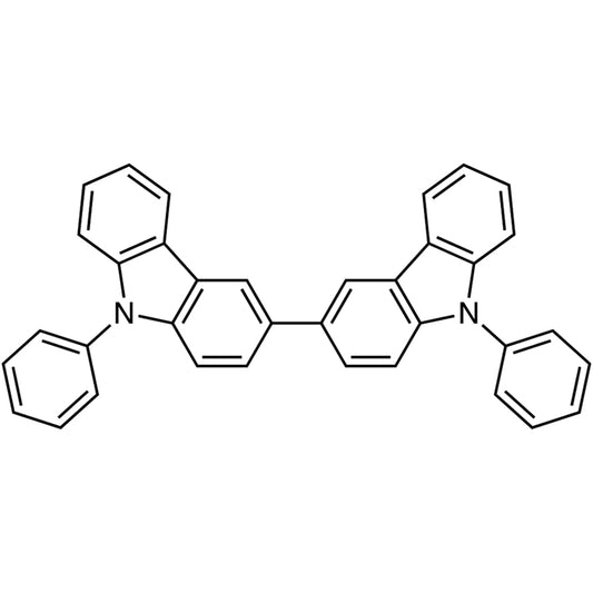 TCI D4903 57102-62-2 9,9'-Diphenyl-9H,9'H-3,3'-bicarbazole — struktur kimia